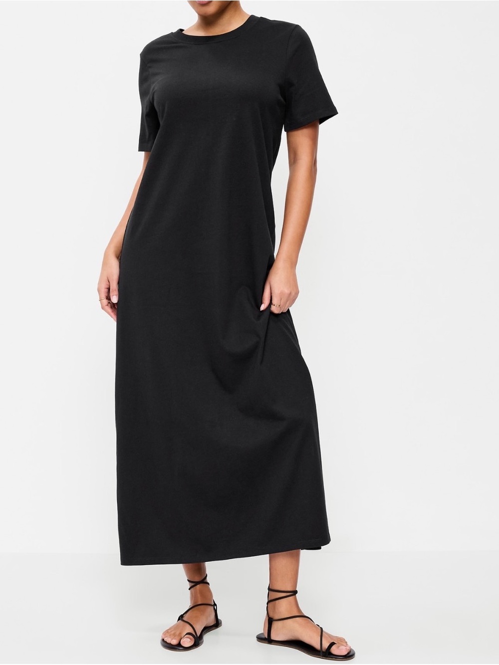 Old Navy Women Vintage Crew-Neck Maxi Dress